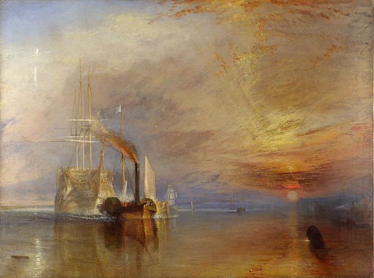 J.M.W. Turner The  Fighting Temeraire Tugged to het last berth to be Broken Up (mk09) china oil painting image